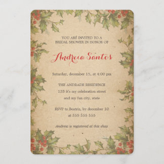 Invitation Noël Fête des mariées vacances thème Russe