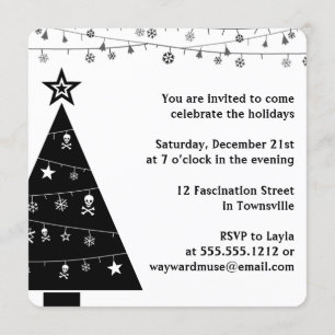 Invitation { Noël gothique } { Fête des Fêtes }