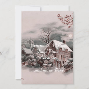 Invitation noël hiver