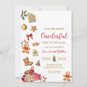Invitation Noël Le Plus ONEderful Hiver 1er Anniversaire 