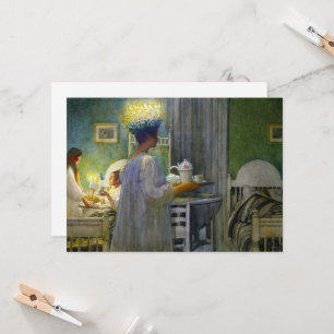 Invitation Noël matin, Fête de Saint Lucy