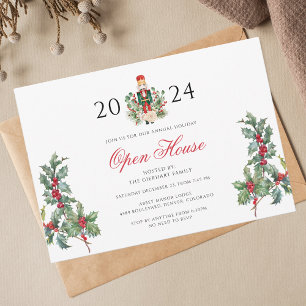 Invitation Noël Nutcracker Open House