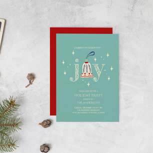 Invitation Noël Ornament Joie Fête