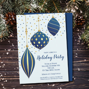Invitation Noël Ornements Fête Fête
