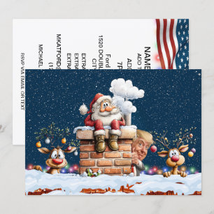 Invitation Noël patriotique - Voir au verso...
