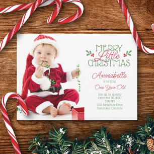 Invitation Noël Premier anniversaire