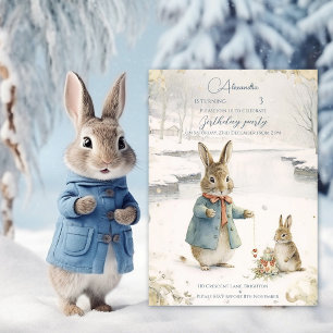 Invitation Noël Rabbit Peter Classic Anniversaire