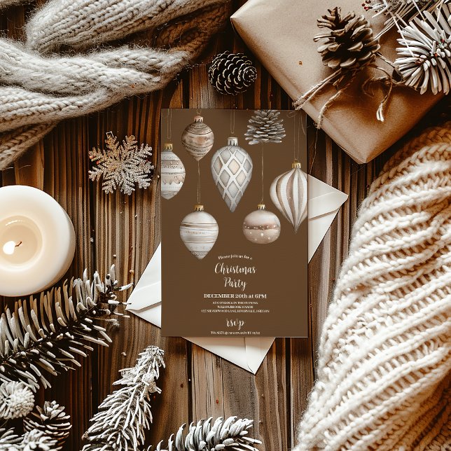 Invitation Noël rustique Festif Cosy (Créateur téléchargé)