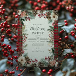 Invitation Noël rustique Tartan<br><div class="desc">Apportez un charme de vacances intemporel à votre réunion avec ce design de Noël rustique. Doté d'une bordure écossaise,  de flores d'aquarelle,  d'une végétation de pins et de baies rouges,  il allie tradition vintage et chaleur saisonnière. Parfait pour un événement d'hiver festif,  classique mais accueillant.</div>