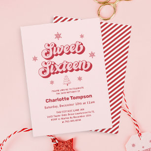 Invitation Noël sweet sixteen