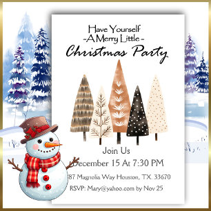 Invitation Noël Tree Boho Party
