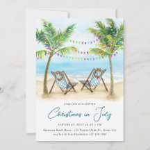 Noël tropical sous les palmiers en juillet