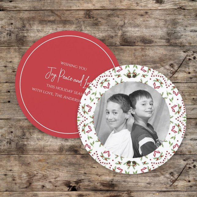 Invitation Noël Vacances Un Photo Pine Botanique Cônes (Créateur téléchargé)