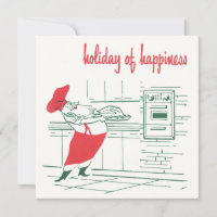 Noël vintage, Chef du Père Noël et Turquie