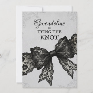 Invitation Noeud Papillon Noir à Nouer Enterrement de Vie de 