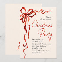 Nœud rouge fantaisiste de Noël pour fête de fin d'