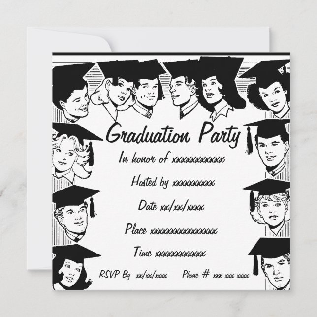 Invitation Noir & Blanc- (Devant)