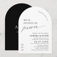 Noir & Blanc Nous avons décidé de Mariage pour tou