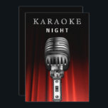 Invitation Noir classique 30e anniversaire Karaoke soirée de<br><div class="desc">Classy Black 30th Birthday Karaoke Night Party Invitation</div>