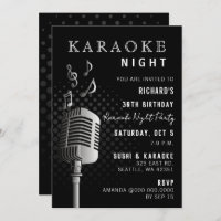 Noir classique 30e anniversaire Karaoke soirée de 