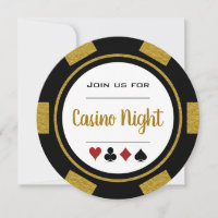 Noir Noir Poker Chip Casino Nuit