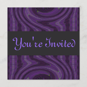 Invitation noir pourpre