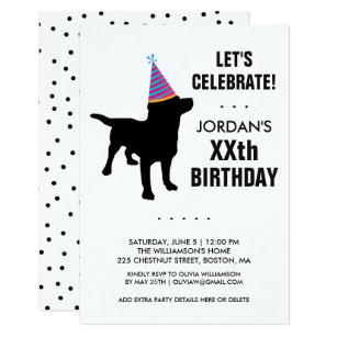 Invitations Faire Part Cartes Anniversaire Drole Chien Pour L Homme Zazzle Fr