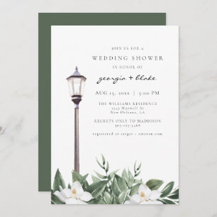 Invitation NOLA New Orleans Magnolia Wedding shower Invitatia