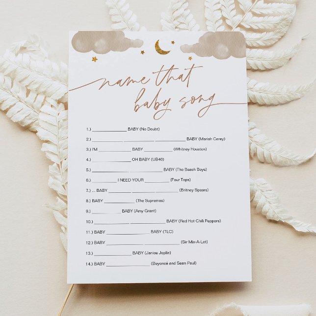 Invitation Nom Ce Bébé Chanson Jeu Twinkle Little Star (Créateur téléchargé)