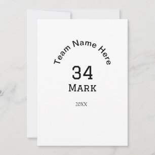 Invitation nom de l'équipe ajouter nom du joueur date sports