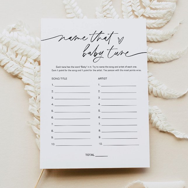 Invitation Nom EVERLEIGH Que Bébé Tune Baby shower Jeu (Créateur téléchargé)