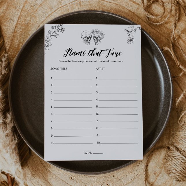 Invitation Nom gothique qui tonifie la Fête des mariées d'Hal (Créateur téléchargé)