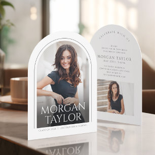 Invitation Nom gracieux minimaliste photo d'archétype de remi