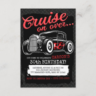 Invitations Faire Part Cartes Anniversaire Rockabilly Zazzle Fr