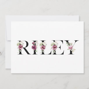 Invitation Nom Riley
