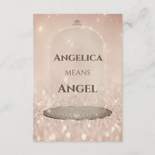Invitation Nom Signification Angelica Parties scintillant Ros