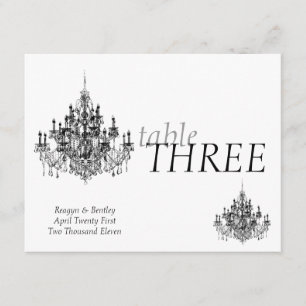 Invitation Nombre de table de Chandee Amore