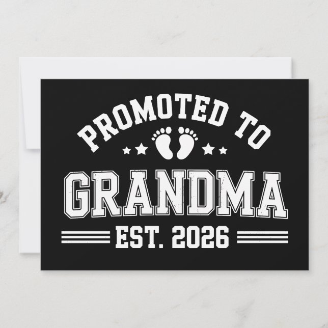 Invitation Nommée Grand-mère dès 2026 Annonce de bébé (Devant)
