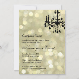 Invitation Nommez votre événement Gold Grand Ballroom