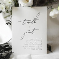 NOMS Élégants | Mariage noir et blanc élégant