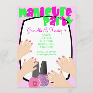 Invitation Nongles, ongles, ongles, manucure des ongles Spa f