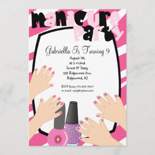 Invitation Nongles, ongles, ongles, manucure des ongles Spa f