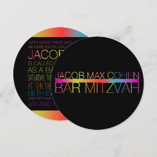 Invitation Nons PixDezines/typographie/bar mitzvah