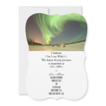 Northern Lights Menu Mariage Invités Mariage