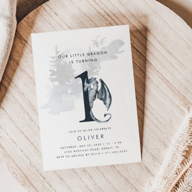 Invitation Nos petits dragons 1er anniversaire (Créateur téléchargé)