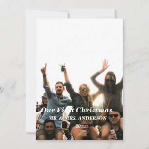 Invitation nos premiers noël en tant que m. et mme