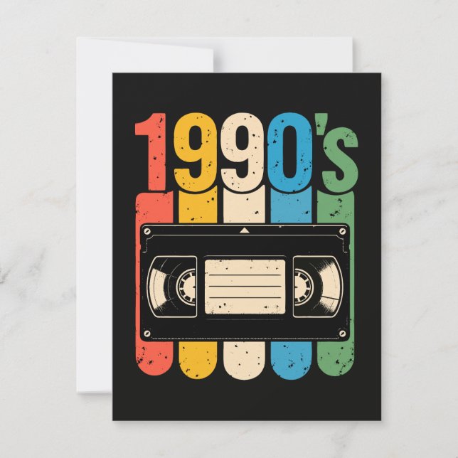Invitation nostalgie des VHS des années 90 (Devant)