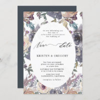 nostalgique indigo blush floral reporté Mariage