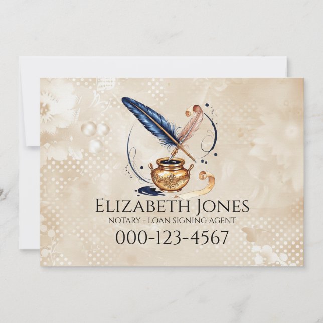Invitation Notary Digital Business Card (Devant)