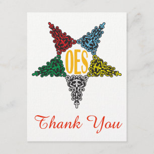 Invitation Note orientale de Merci d'étoile